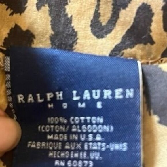 Vintage Ralph Lauren Aragon Leopard / Cheetah 2 Standard Pillowcases Cotton USA - Picture 3 of 4